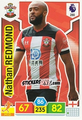Sticker Nathan Redmond - English Premier League 2019-2020. Adrenalyn XL - Panini