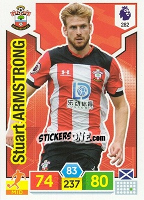 Sticker Stuart Armstrong - English Premier League 2019-2020. Adrenalyn XL n. 282 - Panini