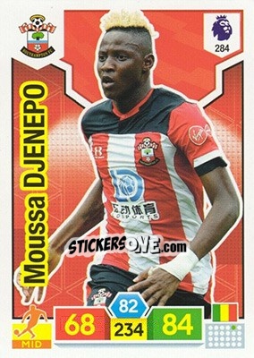 Sticker Moussa Djenepo - English Premier League 2019-2020. Adrenalyn XL n. 284 - Panini