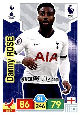 Sticker Danny Rose - English Premier League 2019-2020. Adrenalyn XL n. 290 - Panini