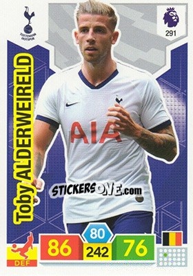 Sticker Toby Alderweireld - English Premier League 2019-2020. Adrenalyn XL - Panini