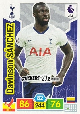 Sticker Davinson Sánchez - English Premier League 2019-2020. Adrenalyn XL n. 293 - Panini