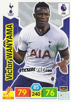 Sticker Victor Wanyama - English Premier League 2019-2020. Adrenalyn XL n. 296 - Panini
