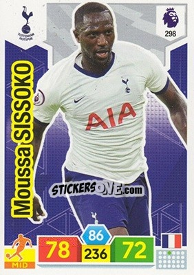 Sticker Moussa Sissoko - English Premier League 2019-2020. Adrenalyn XL n. 298 - Panini