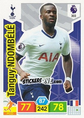 Sticker Tanguy Ndombélé - English Premier League 2019-2020. Adrenalyn XL n. 303 - Panini