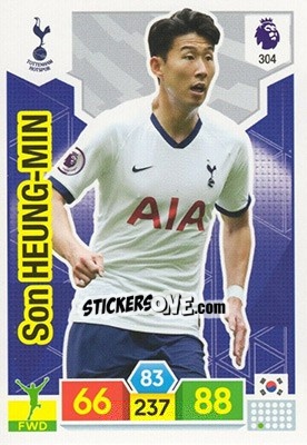 Sticker Son Heung-Min - English Premier League 2019-2020. Adrenalyn XL n. 304 - Panini