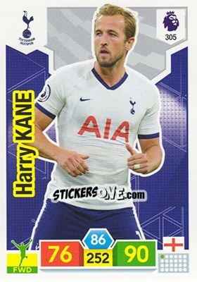 Sticker Harry Kane - English Premier League 2019-2020. Adrenalyn XL n. 305 - Panini
