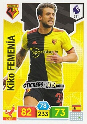 Figurina Kiko Femenía - English Premier League 2019-2020. Adrenalyn XL - Panini