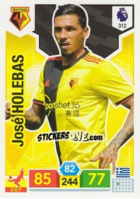 Sticker José Holebas - English Premier League 2019-2020. Adrenalyn XL - Panini