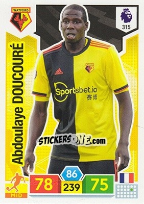 Sticker Abdoulaye Doucouré - English Premier League 2019-2020. Adrenalyn XL - Panini