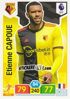Sticker Étienne Capoue - English Premier League 2019-2020. Adrenalyn XL n. 317 - Panini