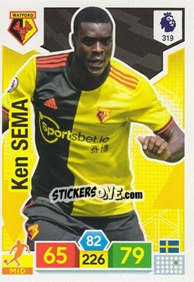 Sticker Ken Sema - English Premier League 2019-2020. Adrenalyn XL n. 319 - Panini