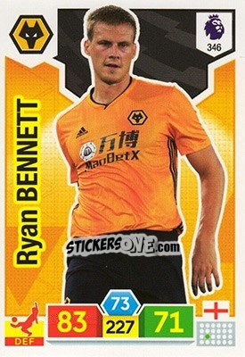 Sticker Ryan Bennett - English Premier League 2019-2020. Adrenalyn XL - Panini