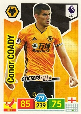 Sticker Conor Coady - English Premier League 2019-2020. Adrenalyn XL n. 347 - Panini