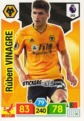 Sticker Rúben Vinagre - English Premier League 2019-2020. Adrenalyn XL n. 349 - Panini