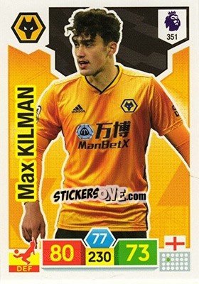 Sticker Max Kilman - English Premier League 2019-2020. Adrenalyn XL - Panini