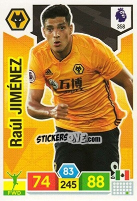 Sticker Raúl Jiménez - English Premier League 2019-2020. Adrenalyn XL - Panini