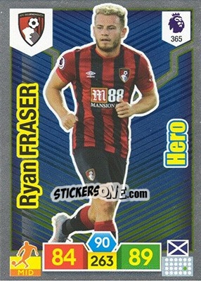 Sticker Ryan Fraser - English Premier League 2019-2020. Adrenalyn XL n. 365 - Panini