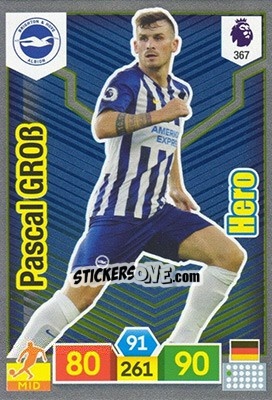 Sticker Pascal Groß - English Premier League 2019-2020. Adrenalyn XL n. 367 - Panini