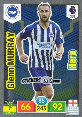 Sticker Glenn Murray - English Premier League 2019-2020. Adrenalyn XL n. 368 - Panini