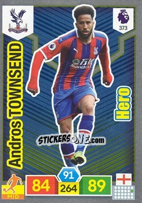 Sticker Andros Townsend - English Premier League 2019-2020. Adrenalyn XL n. 373 - Panini