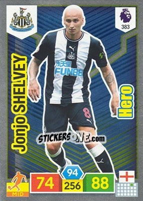 Sticker Jonjo Shelvey - English Premier League 2019-2020. Adrenalyn XL n. 383 - Panini