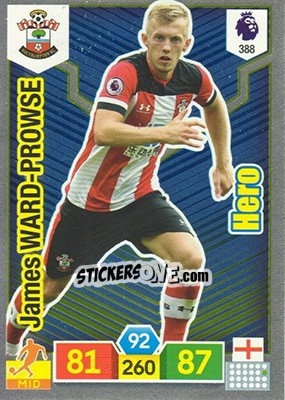 Sticker James Ward-Prowse - English Premier League 2019-2020. Adrenalyn XL n. 388 - Panini