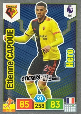 Sticker Etienne Capoue - English Premier League 2019-2020. Adrenalyn XL n. 392 - Panini