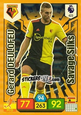 Sticker Gerard Deulofeu - English Premier League 2019-2020. Adrenalyn XL n. 423 - Panini