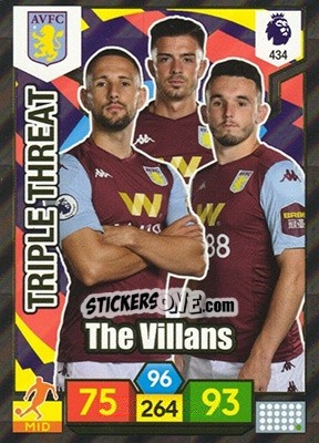 Sticker The Villans - English Premier League 2019-2020. Adrenalyn XL n. 434 - Panini