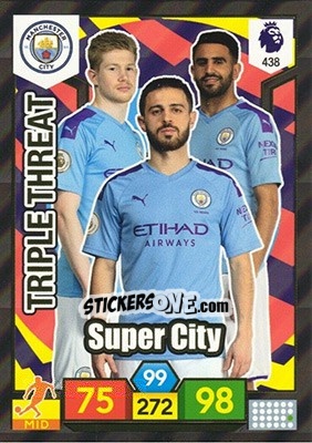 Sticker Super City - English Premier League 2019-2020. Adrenalyn XL n. 438 - Panini