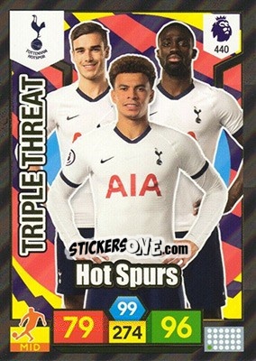 Figurina Hot Spurs - English Premier League 2019-2020. Adrenalyn XL n. 440 - Panini