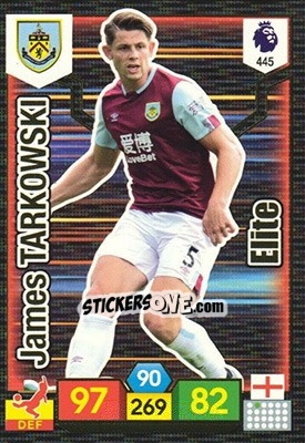 Sticker James Tarkowski - English Premier League 2019-2020. Adrenalyn XL n. 445 - Panini
