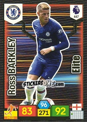 Sticker Ross Barkley - English Premier League 2019-2020. Adrenalyn XL n. 447 - Panini