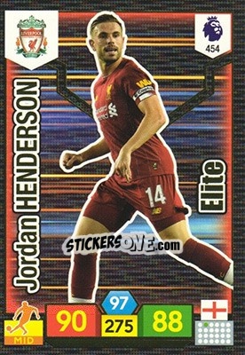 Sticker Jordan Henderson - English Premier League 2019-2020. Adrenalyn XL n. 454 - Panini