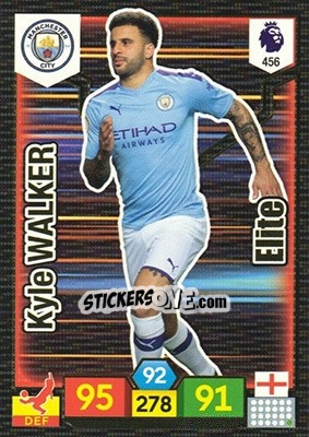 Sticker Kyle Walker - English Premier League 2019-2020. Adrenalyn XL n. 456 - Panini