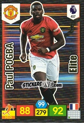 Sticker Paul Pogba - English Premier League 2019-2020. Adrenalyn XL n. 457 - Panini
