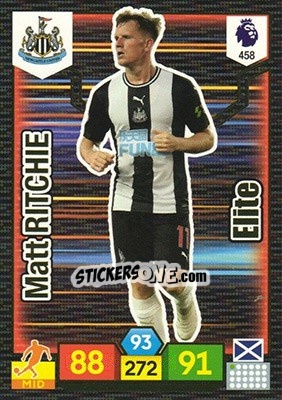 Sticker Matt Ritchie - English Premier League 2019-2020. Adrenalyn XL n. 458 - Panini