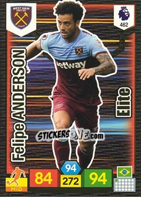 Sticker Felipe Andreson - English Premier League 2019-2020. Adrenalyn XL n. 462 - Panini