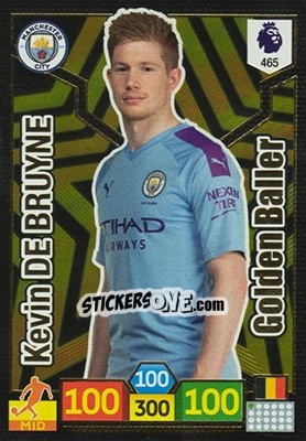 Sticker Kevin De Bruyne - English Premier League 2019-2020. Adrenalyn XL n. 465 - Panini