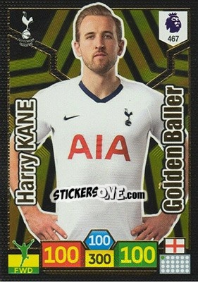 Sticker Harry Kane - English Premier League 2019-2020. Adrenalyn XL n. 467 - Panini