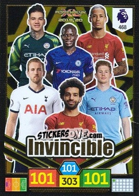 Sticker Invincible - English Premier League 2019-2020. Adrenalyn XL n. 468 - Panini