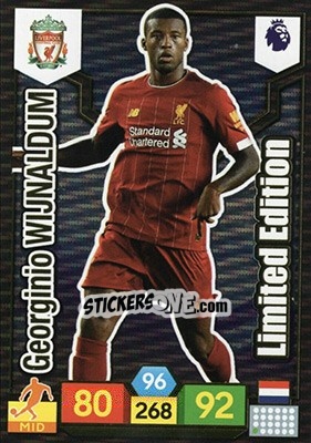 Sticker Georginio Wijnaldum - English Premier League 2019-2020. Adrenalyn XL n. LE-GW - Panini
