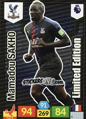 Sticker Mamadou Sakho - English Premier League 2019-2020. Adrenalyn XL n. LE-MS - Panini