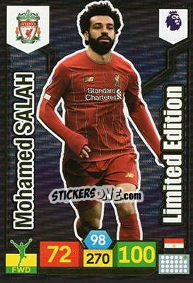 Sticker Mohamed Salah - English Premier League 2019-2020. Adrenalyn XL n. LE-MSA - Panini