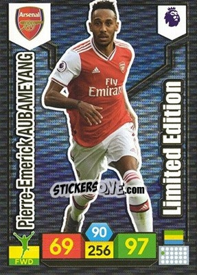 Sticker Pierre-Emerick Aubameyang - English Premier League 2019-2020. Adrenalyn XL n. LE-PEA - Panini