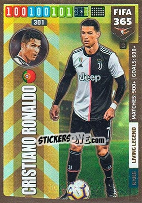 Sticker Cristiano Ronaldo - FIFA 365: 2019-2020. Adrenalyn XL n. 3 - Panini