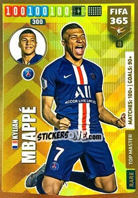 Sticker Kylian Mbappé - FIFA 365: 2019-2020. Adrenalyn XL n. 8 - Panini