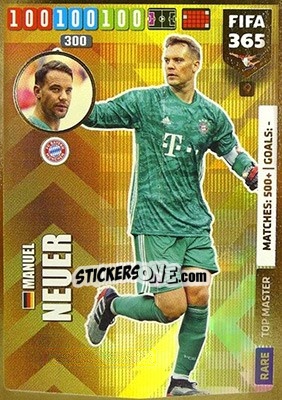 Sticker Manuel Neuer - FIFA 365: 2019-2020. Adrenalyn XL n. 9 - Panini