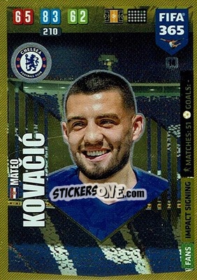 Sticker Mateo Kovacic - FIFA 365: 2019-2020. Adrenalyn XL n. 14 - Panini